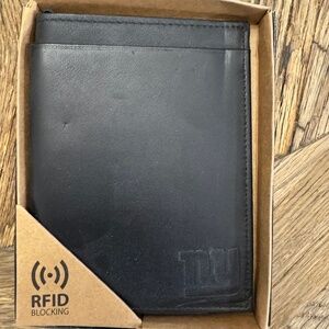 New York Giants Football Sparo Wallet Lic. NFL BI-Fold Leather Billfold RFID